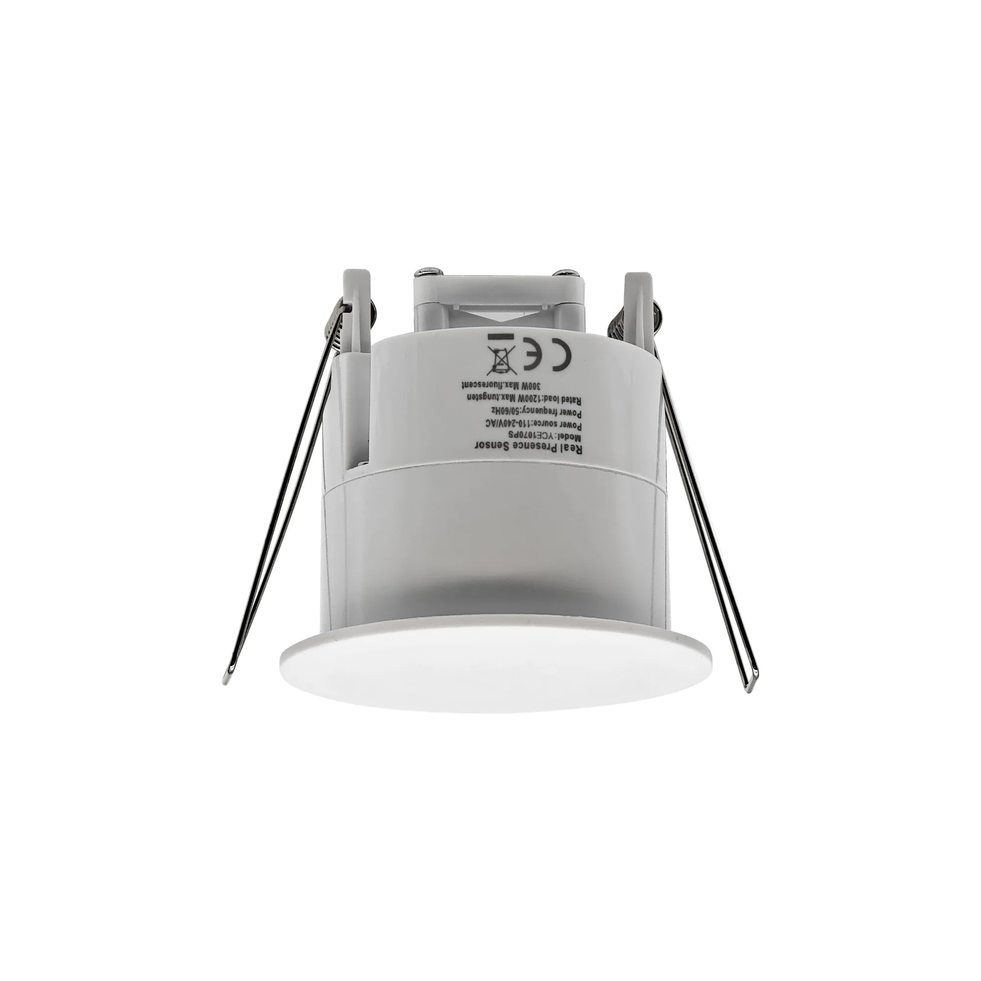 D1058  Espial Recessed Breathing Presence Sensor,  3m Radius Detection, 360 Deg, 3-2000lux, Max Load 500W(LED)